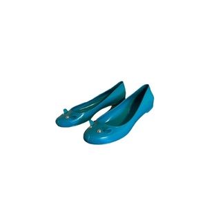 Marc by Marc Jacobs Teal Mouse Jelly Flats - Women’s Size 38